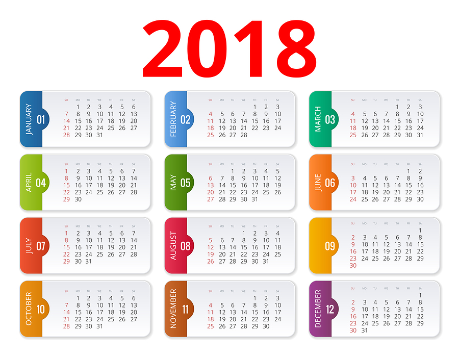 2018 OHS/WHS Safety & Events Calendar